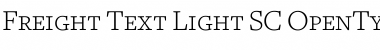 Download Freight Text Light SC Font Title Preview
