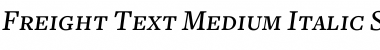 Download Freight Text Medium Italic SC Font Title Preview
