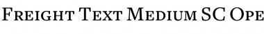 Download Freight Text Medium SC Font Title Preview