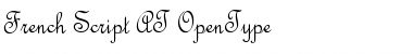 Download French Script AT Regular Font Title Preview