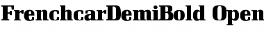 Download FrenchcarDemiBold Regular Font Title Preview