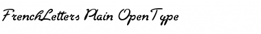 Download FrenchLetters Plain Font Title Preview