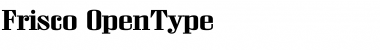 Download Frisco Regular Font Title Preview