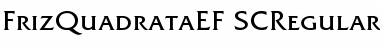 Download FrizQuadrataEF SCRegular Font Title Preview