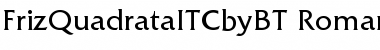 Download ITC Friz Quadrata Regular Font Title Preview