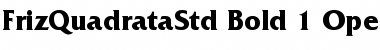 Download Friz Quadrata Std Bold Font Title Preview