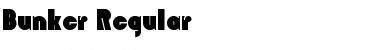 Download Bunker Regular Font Title Preview