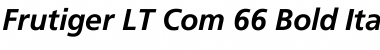Download Frutiger LT Com 66 Bold Italic Font