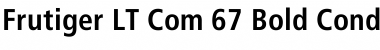 Download Frutiger LT Com 67 Bold Condensed Font