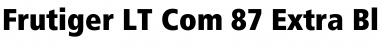 Download Frutiger LT Com 87 Extra Black Condensed Font Title Preview