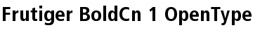 Download Frutiger 67 Bold Condensed Font