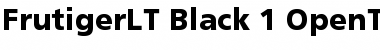 Download Frutiger LT 75 Black Font Title Preview