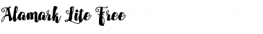 Download Alamark Lite Free Regular Font Title Preview