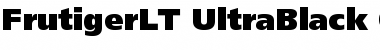 Download Frutiger LT 95 Ultra Black Font Title Preview
