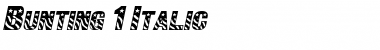 Download Bunting 1 Italic Font Title Preview