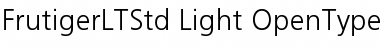 Download Frutiger LT Std 45 Light Font Title Preview