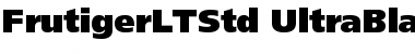 Download Frutiger LT Std 95 Ultra Black Font