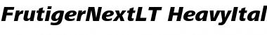 Download FrutigerNextLT Heavy Italic Font