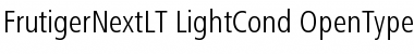 Download FrutigerNextLT Light Cond Font