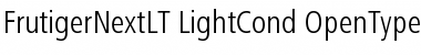 Download FrutigerNextLT Light Cond Font Title Preview
