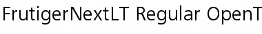Download FrutigerNextLT Regular Font Title Preview