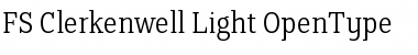 Download FS Clerkenwell Light Font Title Preview