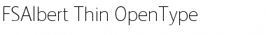 Download FSAlbert Thin Font Title Preview