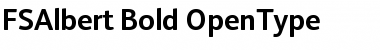 Download FSAlbert Bold Font Title Preview