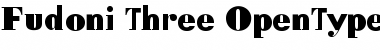Download Fudoni Three Font Title Preview