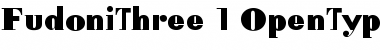 Download FudoniThree Regular Font Title Preview
