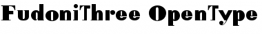 Download FudoniThree Regular Font Title Preview