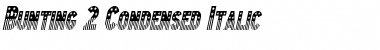 Download Bunting 2Condensed Italic Font Title Preview