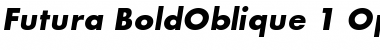Download Futura Bold Oblique Font