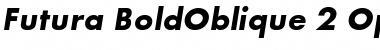 Download Futura Bold Oblique Font
