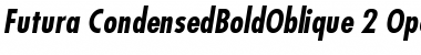 Download Futura Bold Condensed Oblique Font