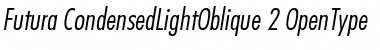 Download Futura Light Condensed Oblique Font