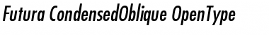Download Futura Condensed Medium Oblique Font