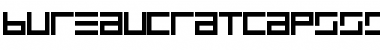 Download BureaucratCapsSSK Regular Font Title Preview