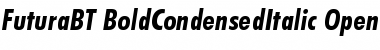 Download Futura Bold Condensed Italic Font