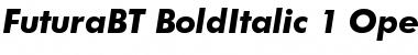 Download Futura Bold Italic Font Title Preview