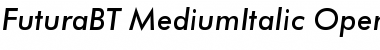 Download Futura Medium Italic Font