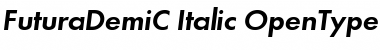 Download FuturaDemiC Italic Font
