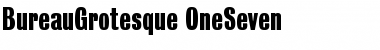 Download BureauGrotesque-OneSeven Regular Font Title Preview
