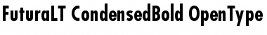 Download Futura LT Condensed Bold Font