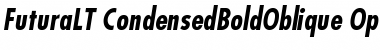 Download Futura LT Condensed Bold Oblique Font
