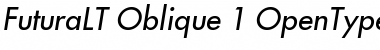 Download Futura LT Medium Oblique Font