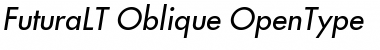Download Futura LT Medium Oblique Font