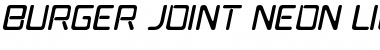 Download Burger Joint Neon Light It. JL Regular Font Title Preview