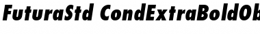 Download Futura Std Extra Bold Condensed Oblique Font