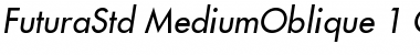 Download Futura Std Medium Oblique Font